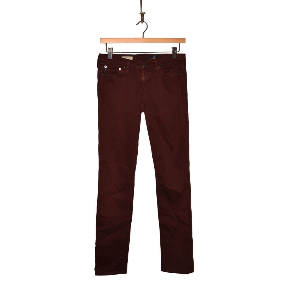 ADRIANO‎ GOLDSCHMIED $178 The Stilt Cigarette Jean in Wine Size 25 - Picture 3 of 5